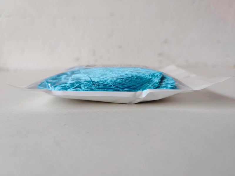 Makhry 100pcs 13cm/5 Inch Silky Floss Bookmark Tassels with 2-Inch Cord Loop and Small Chinese Knot for Jewelry Making, Souvenir, Bookmarks, DIY Craft Accessory (Blue) - Image 2